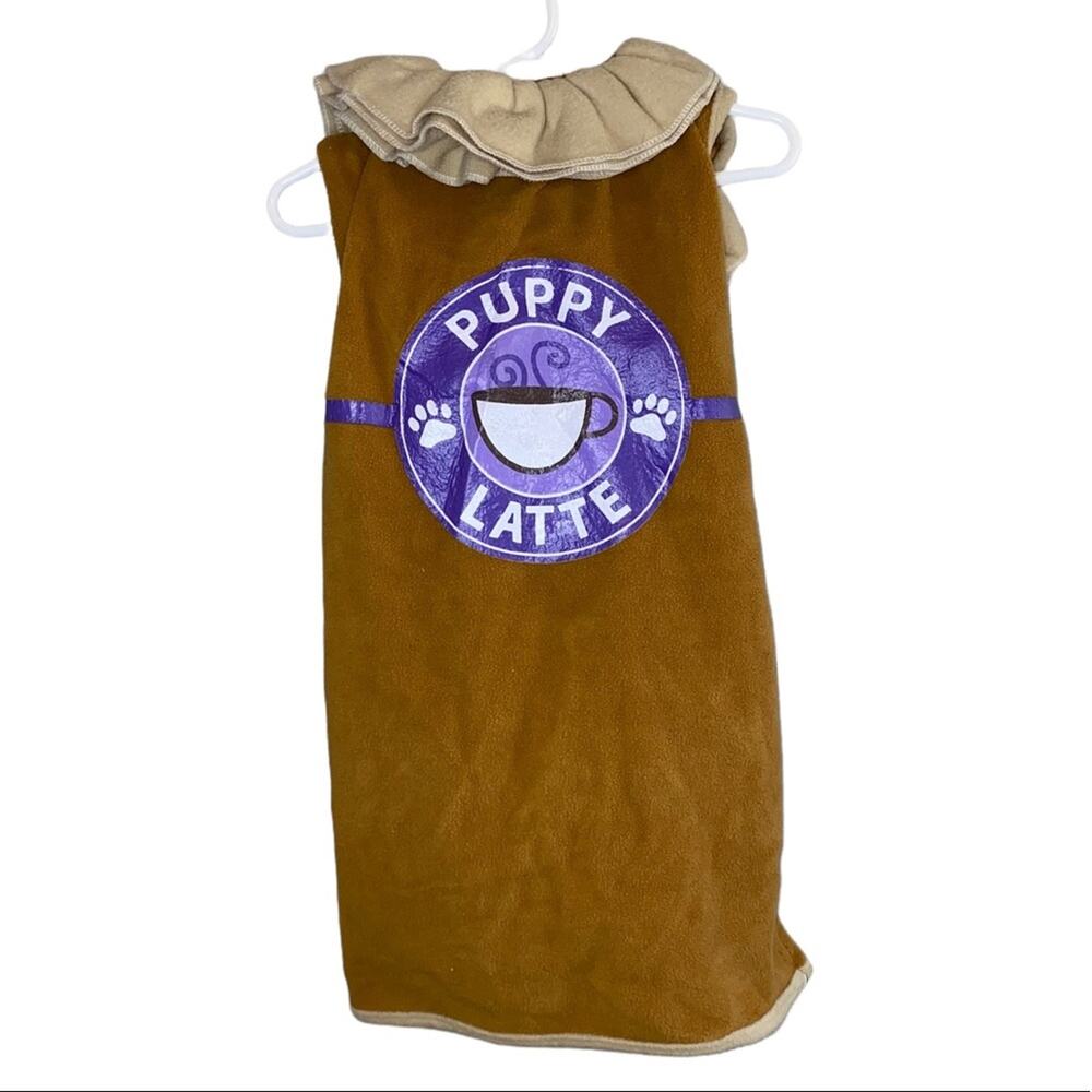 NWOT Rubie's Puppy Latte Dog Costume‎ Large Coffee Cup Halloween Barista
